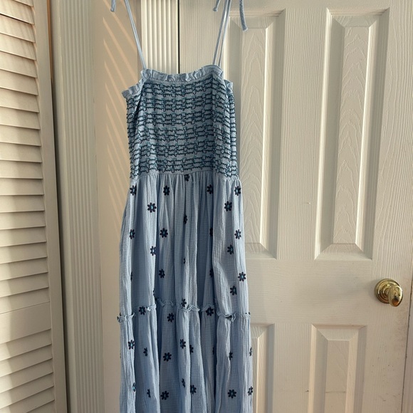 Amazon Essentials Striped Blue and White Maxi Dress - Picture 2 of 5